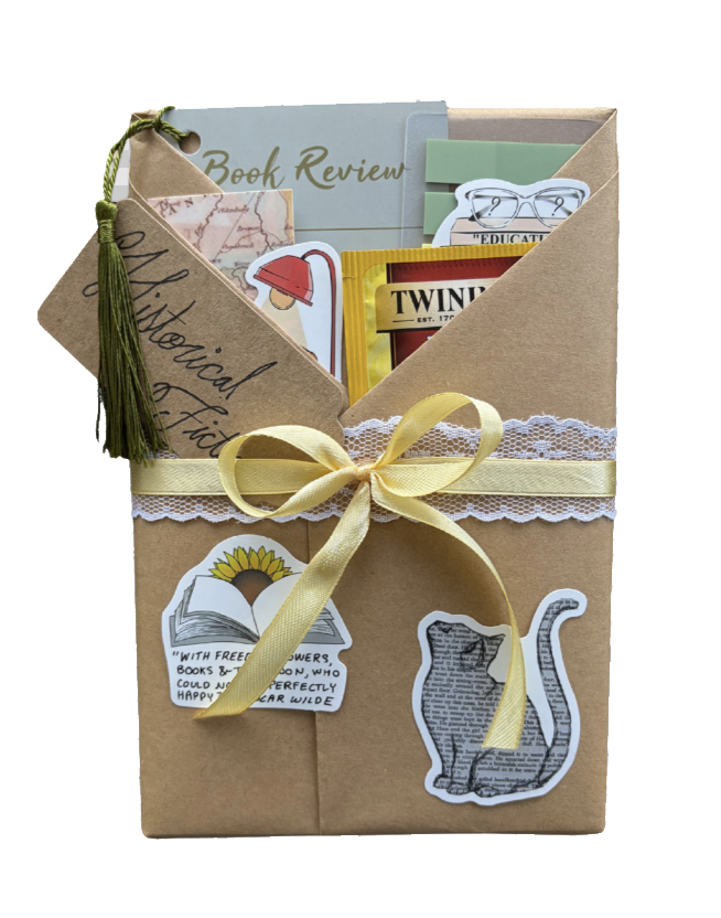 Literary fiction wrapped book package
